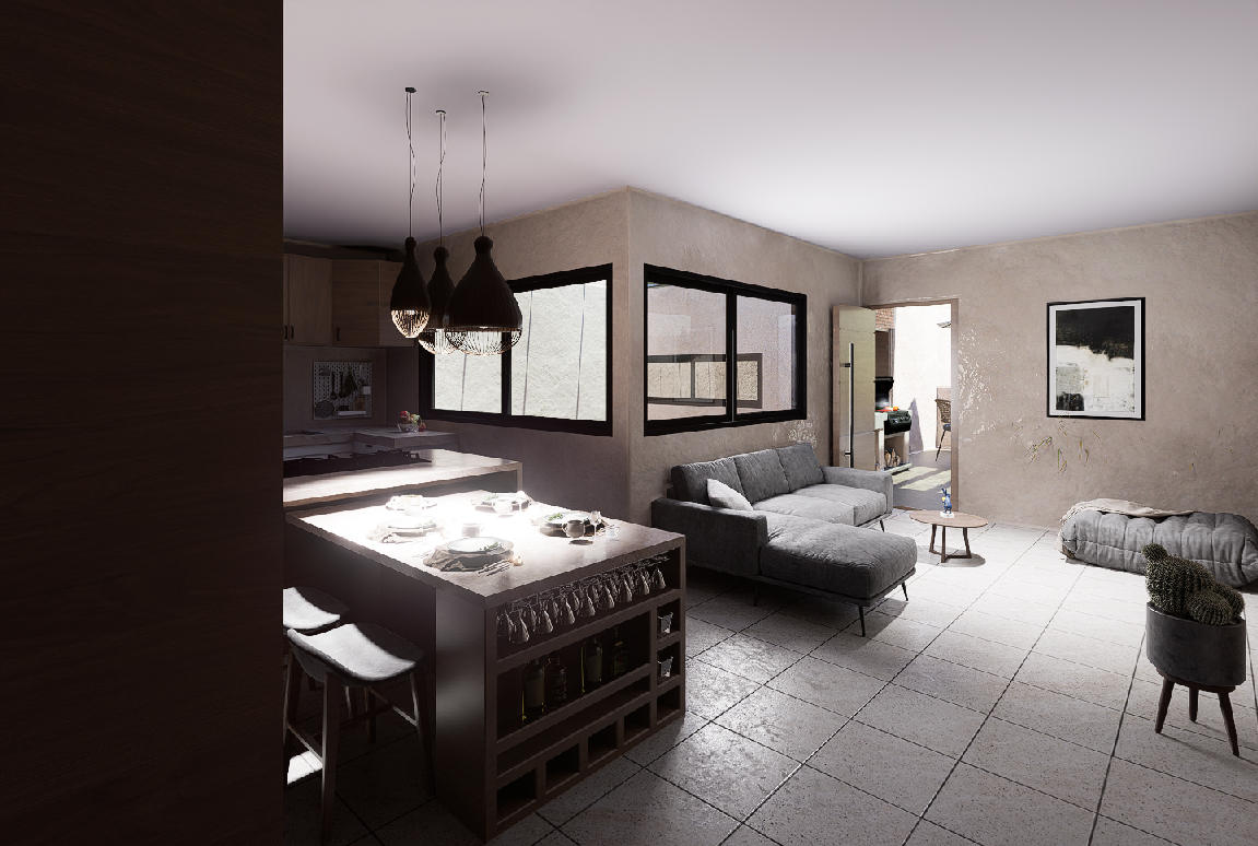 Mahaual-COCINA-SALA 2